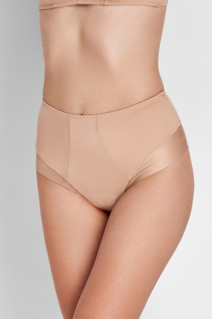 Трусики бразилиана из сатина 800-26 beige