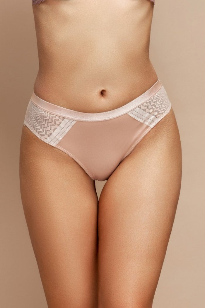 Трусики бразилиана с кружевом 805-32 beige