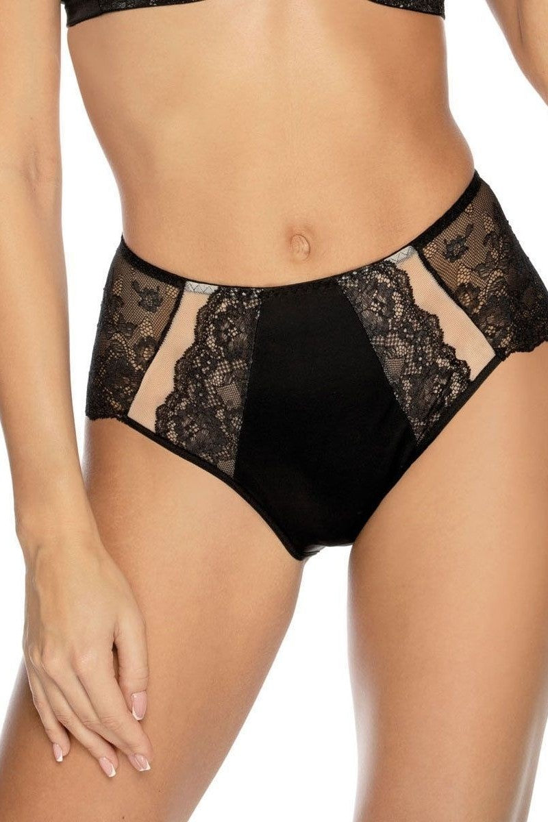 Трусики слип 646-438 black/peony