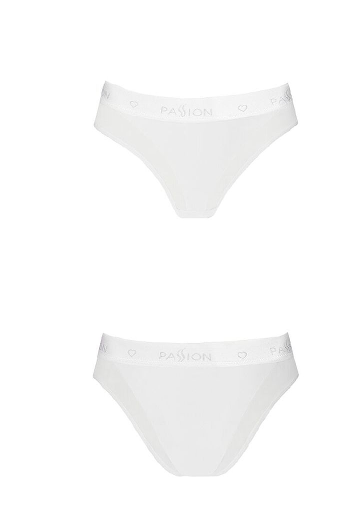 Трусики слип с прозрачной вставкой PS002 white
