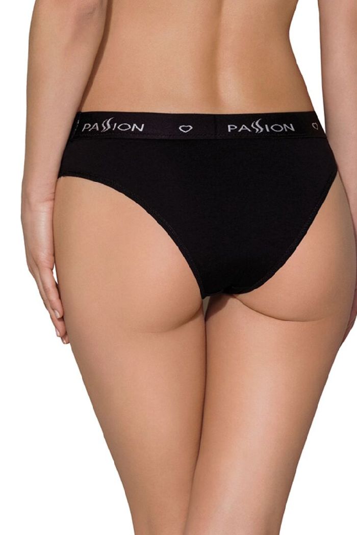 Трусики слип из хлопка PS004 black