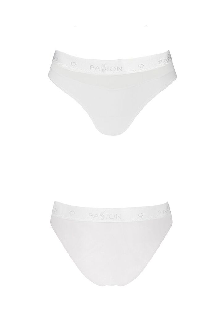 Трусики слип с прозрачной вставкой PS006 white