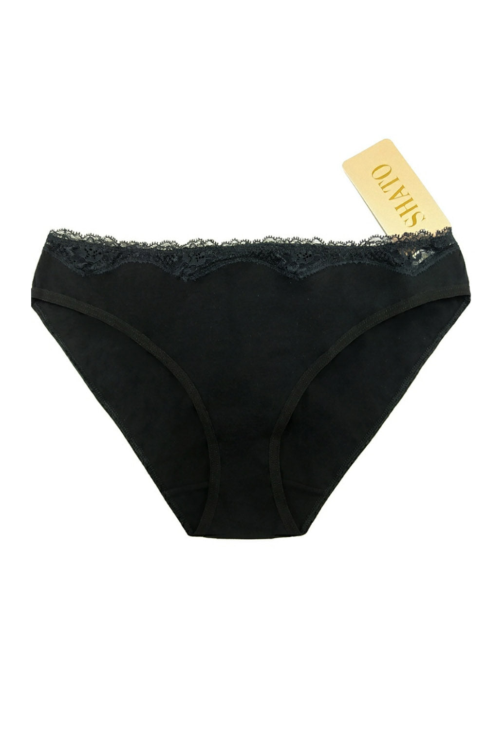 Хлопковые трусики слип BLP 114 black (2 шт.)