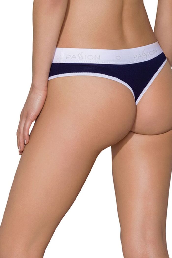 Спортивные трусики стринг PS007 navy blue