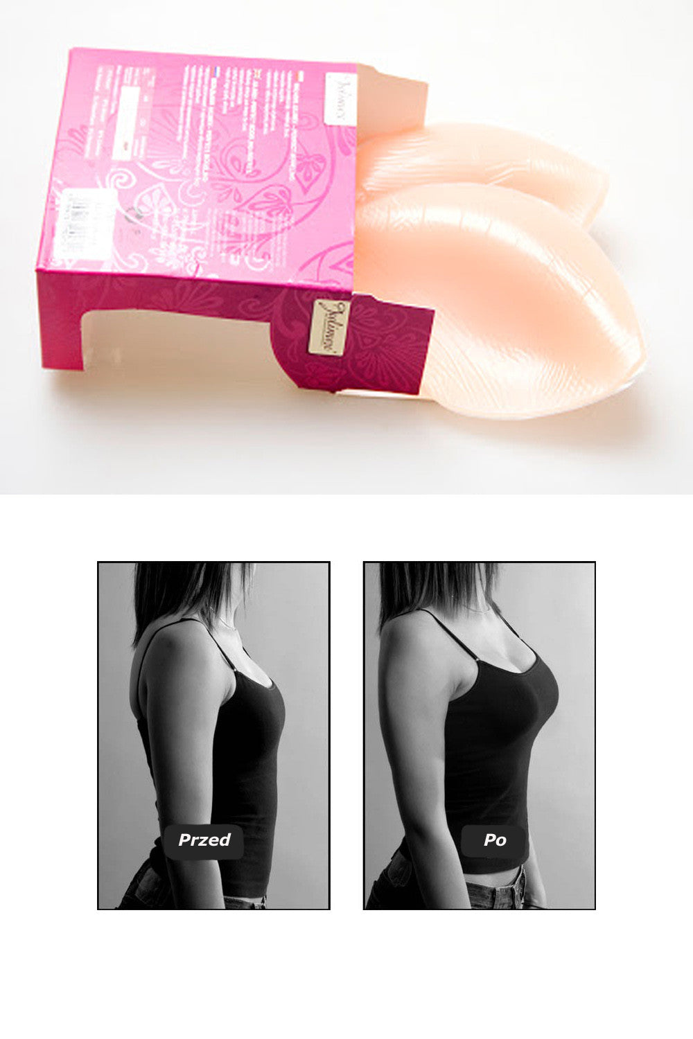 Силиконовые вкладыши maxi push-up WS-14