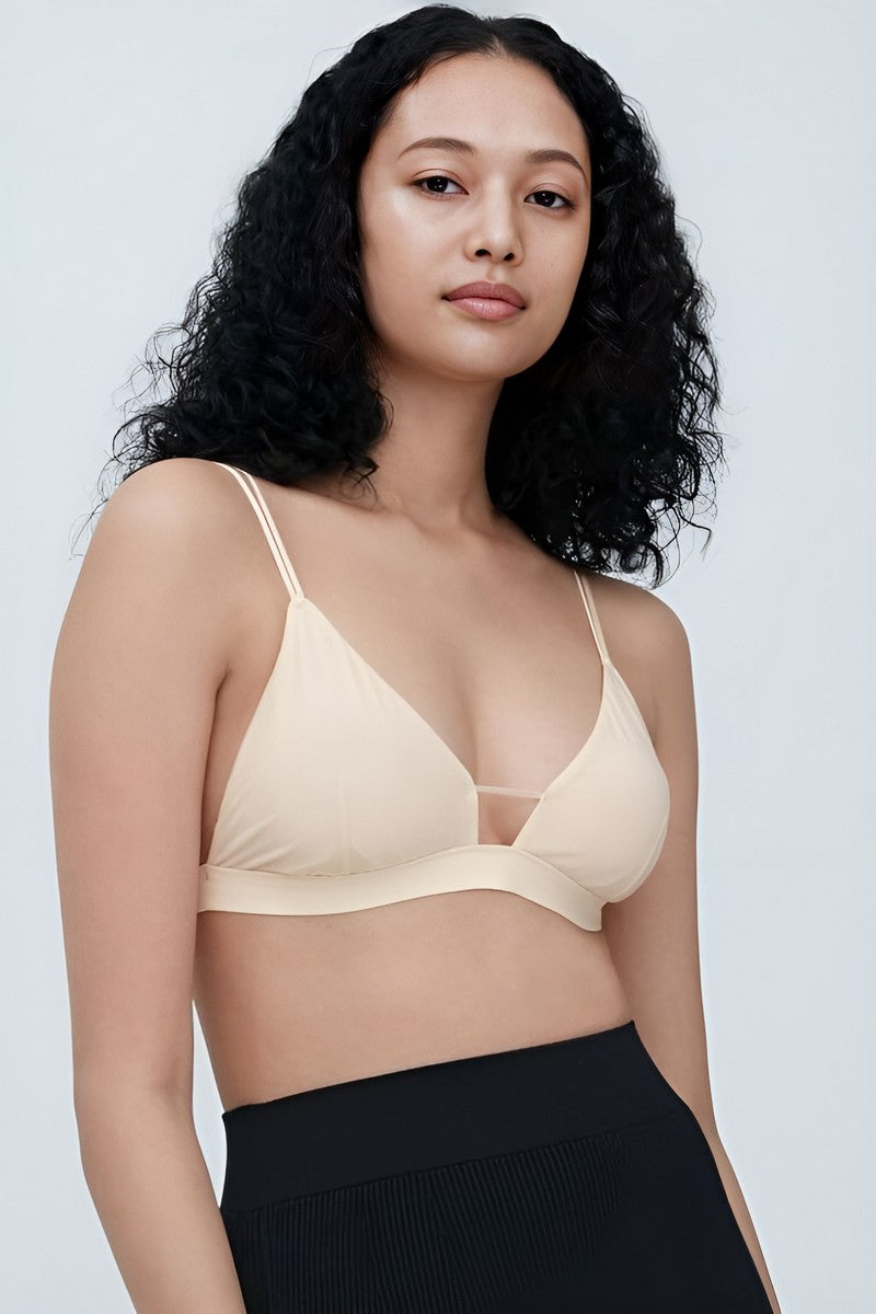 Мягкий бралет из микросетки 723577966 beige