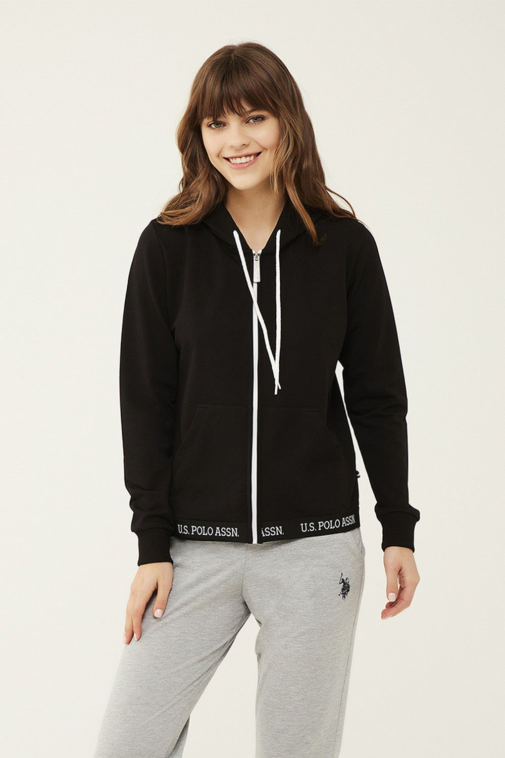 Спортивная толстовка на молнии 16599 black