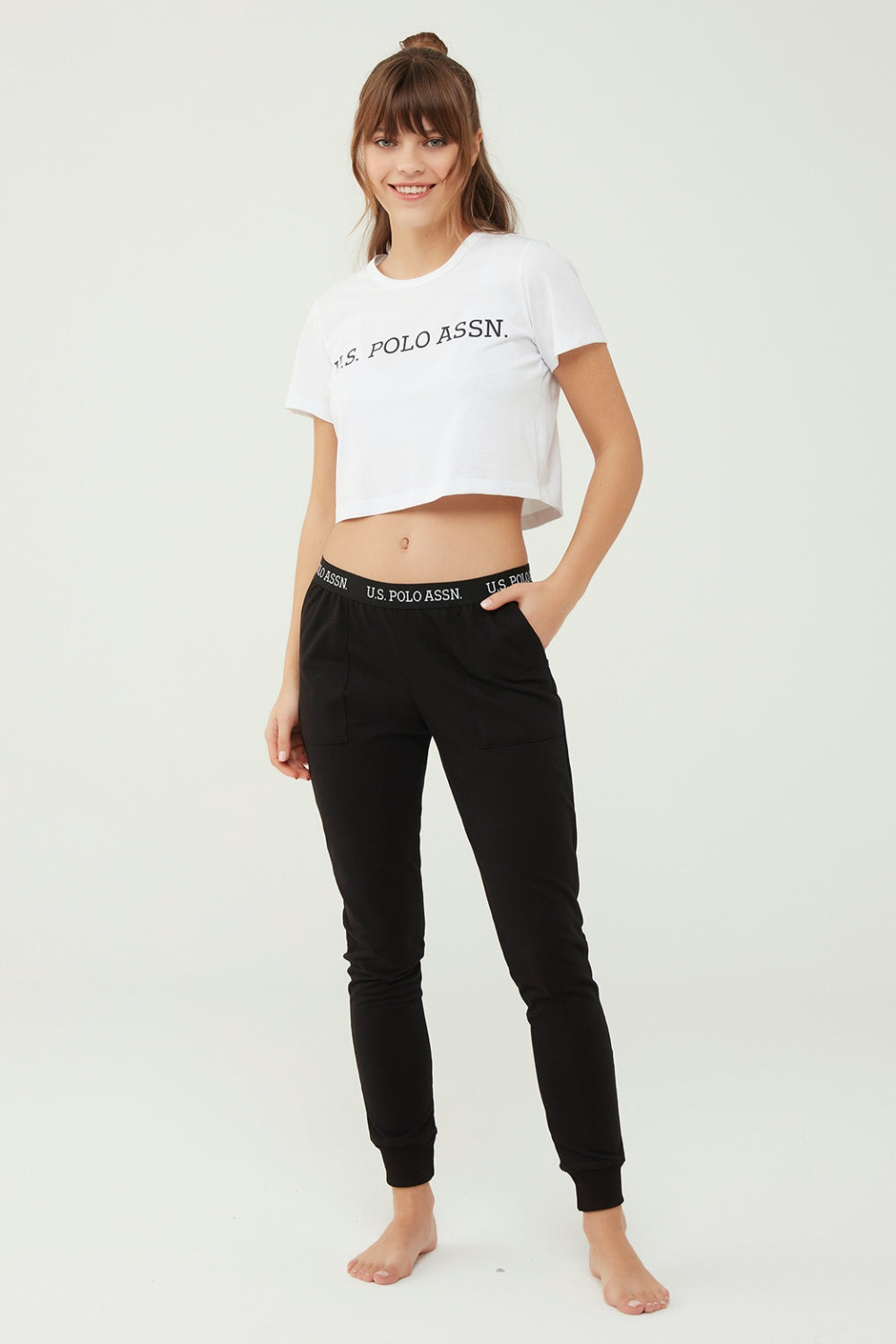 Пижамные брюки из хлопка 16602 black