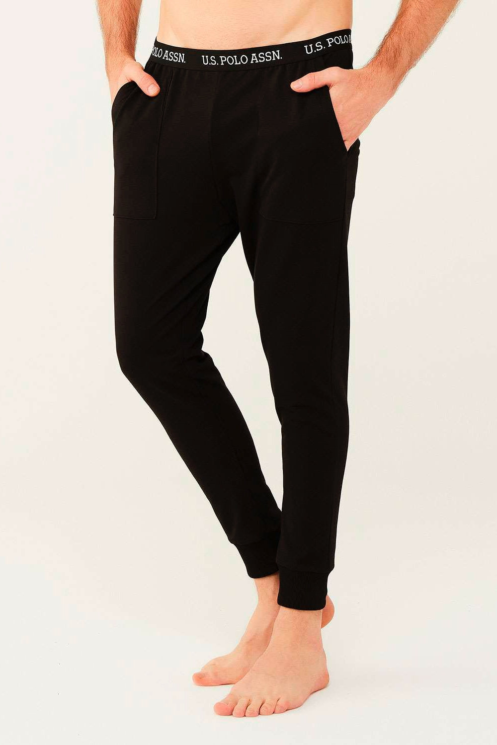 Мужские брюки с брендированной резинкой 18472 black