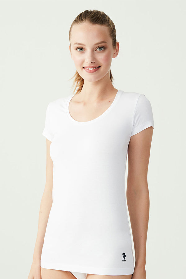 Трикотажная футболка с логотипом 66003 white