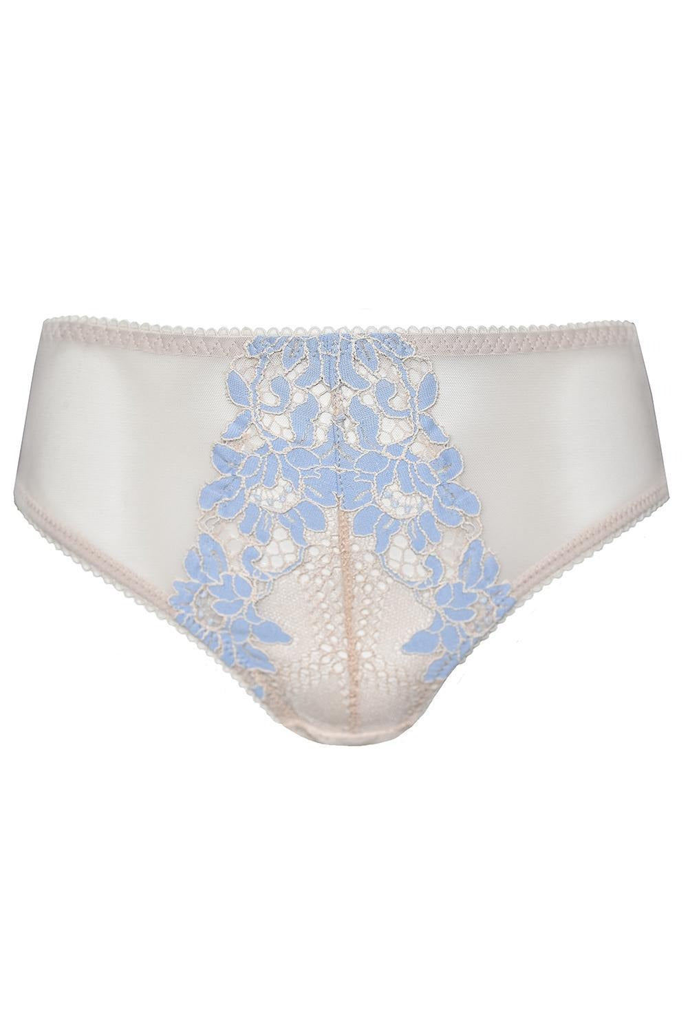 Трусики слип с кружевом Daniella 20031 peony/blue