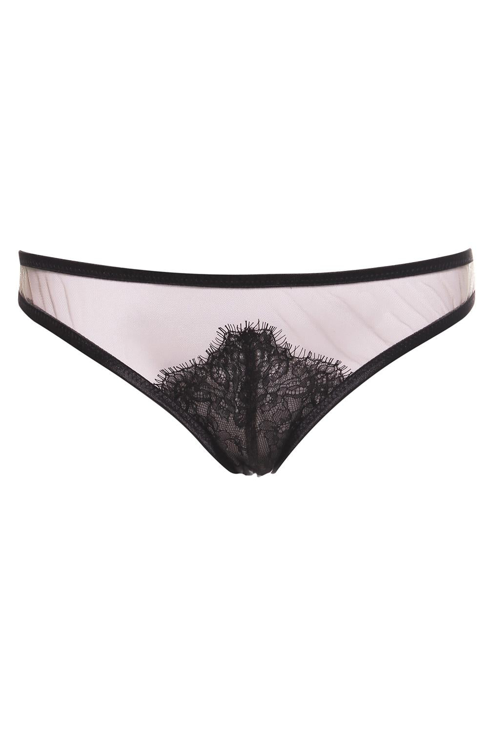 Трусики слип из микросетки 2130 Kleopatra beige/black