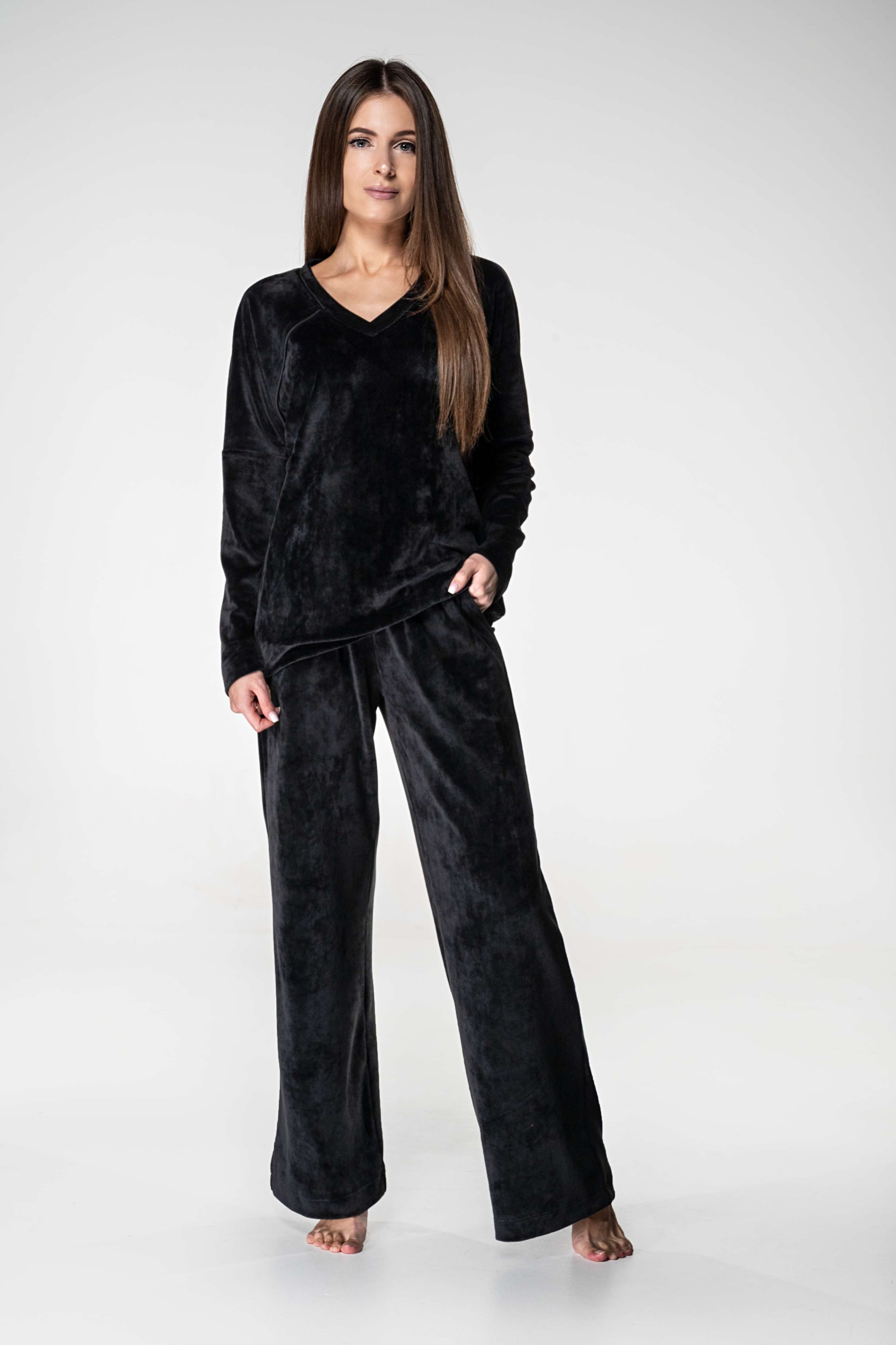 Велюровый комплект для дома 1112 black