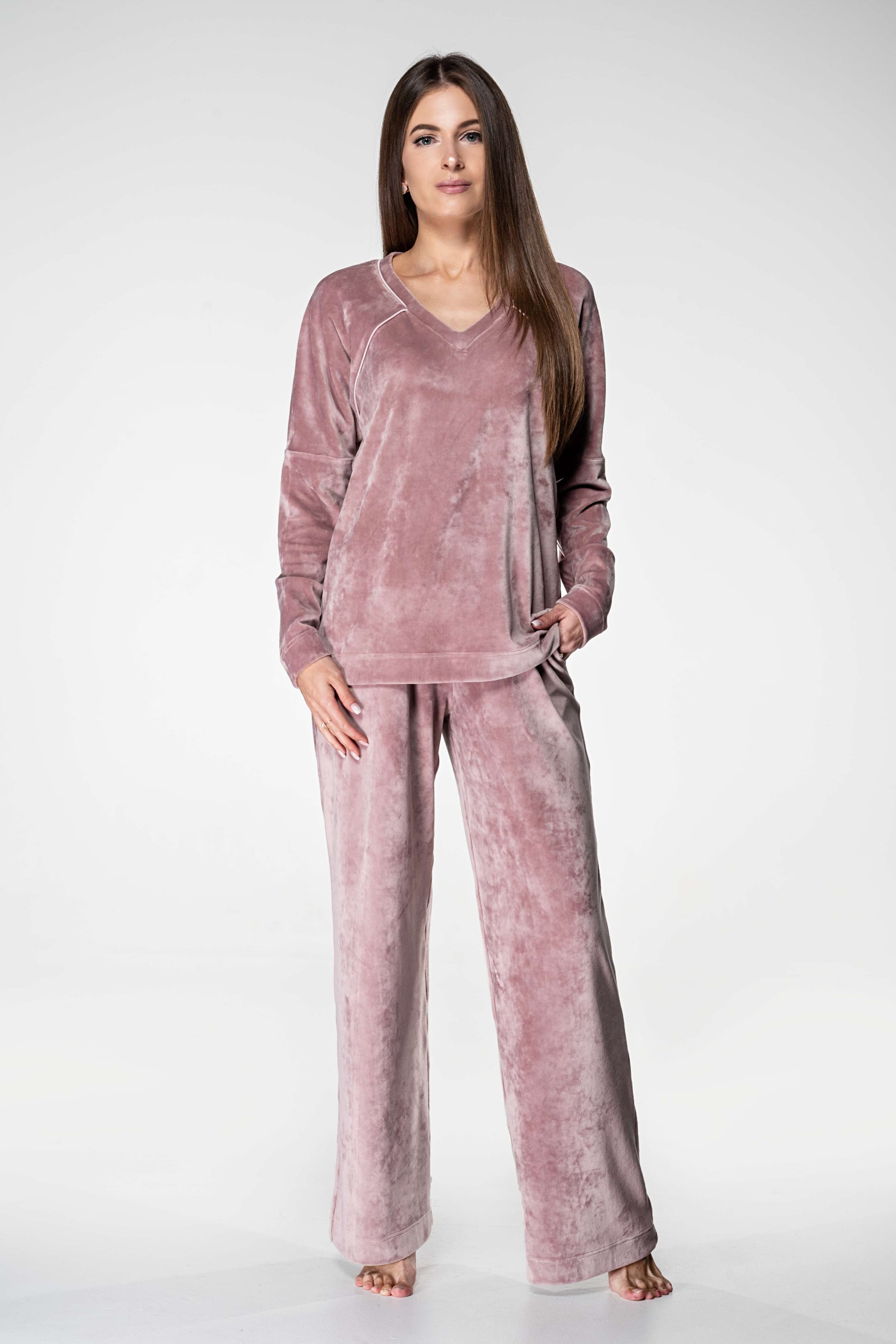 Велюровый комплект для дома 1112 powder