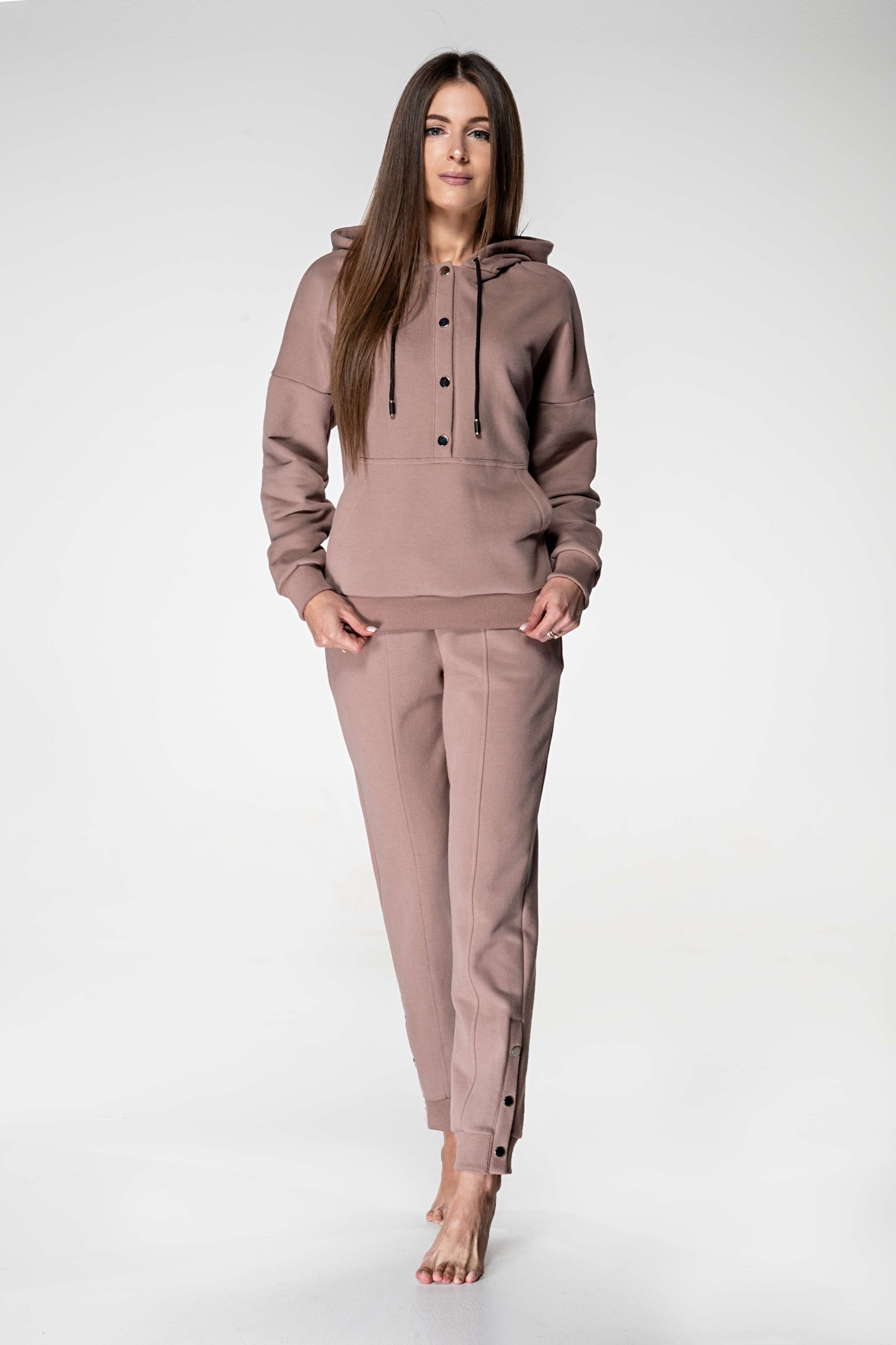 Хлопковый комплект с брюками 1115 cappuccino