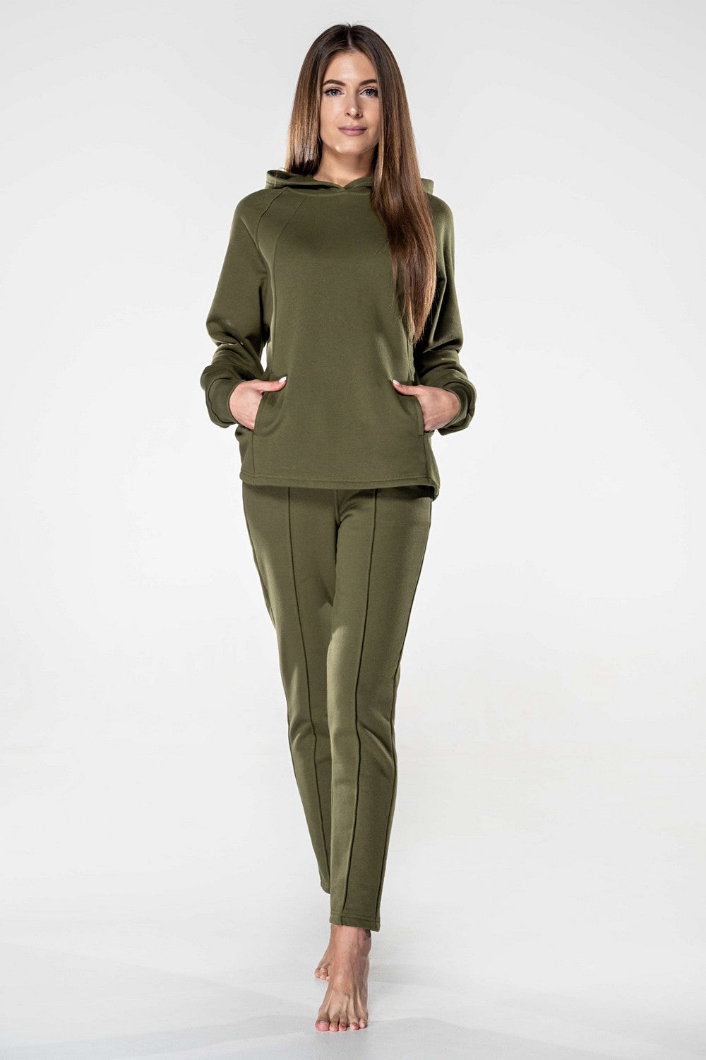 Хлопковый комплект с брюками 1116 khaki