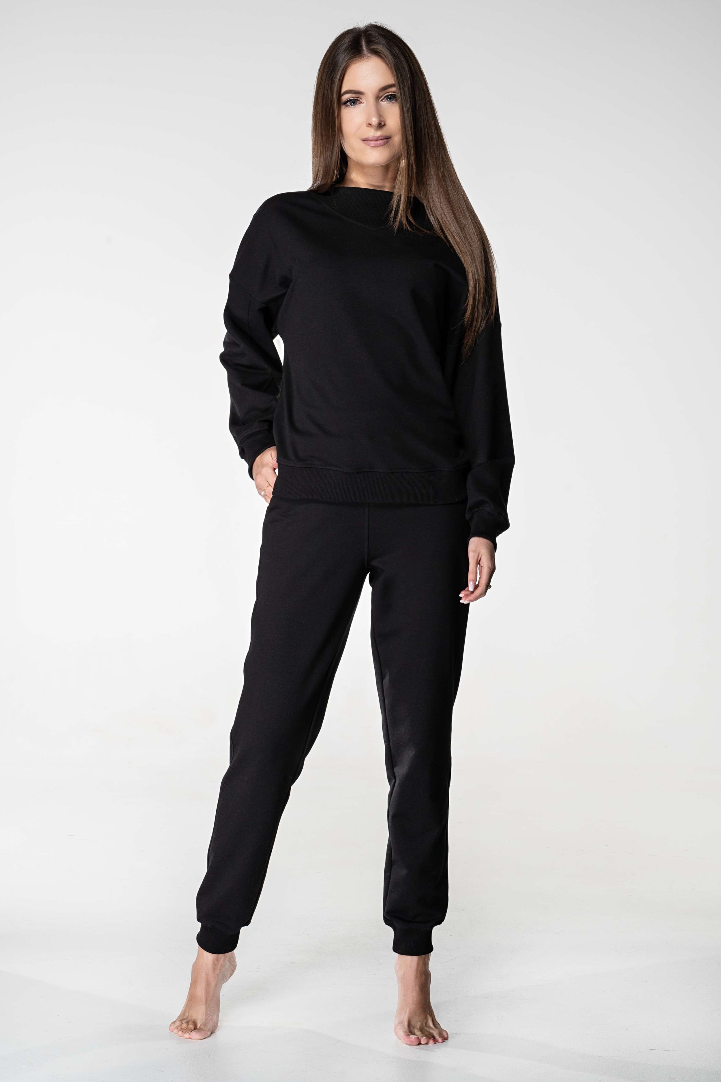 Хлопковый комплект с брюками 1118 black