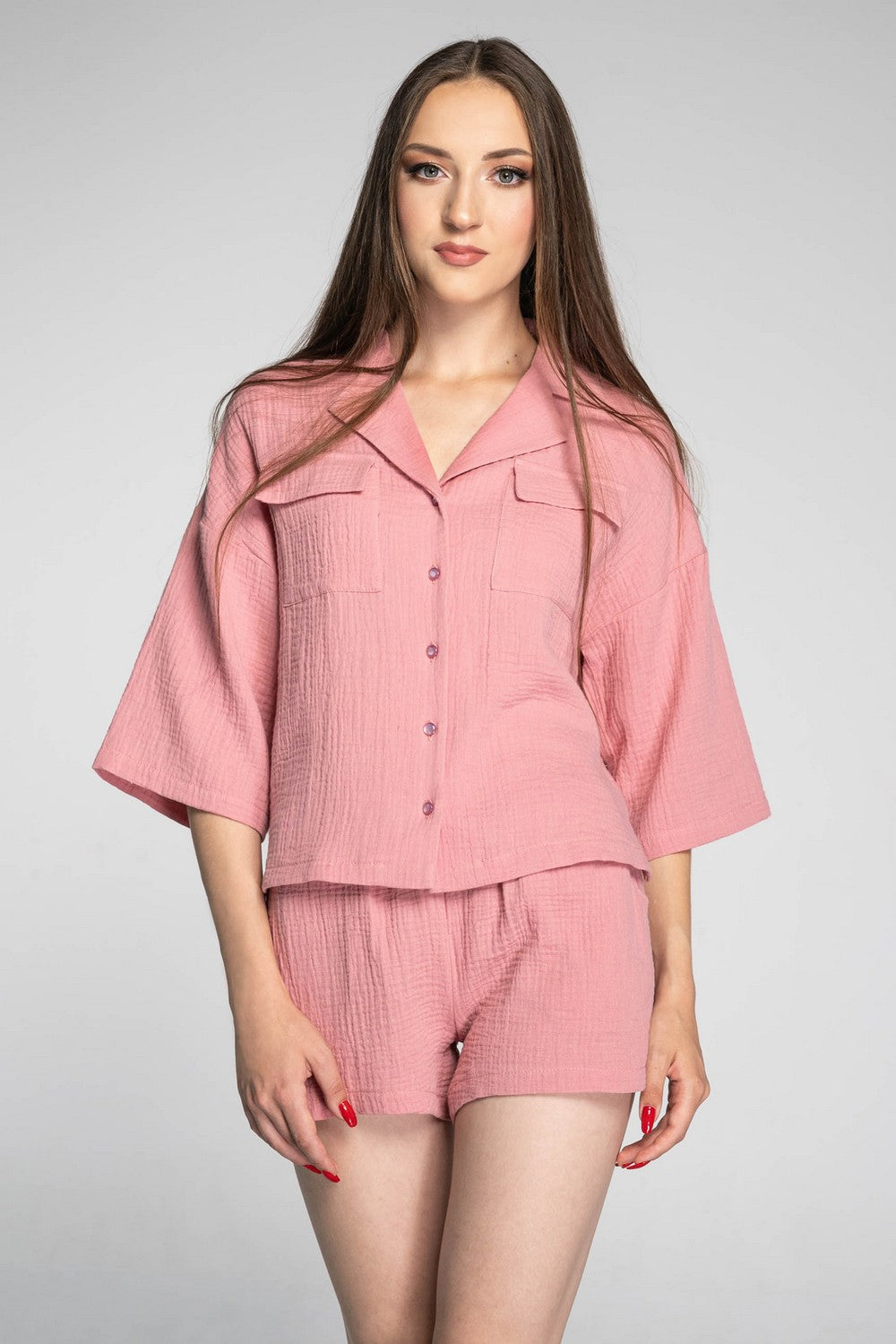 Пижамные шорты из хлопка 1203/1 rose