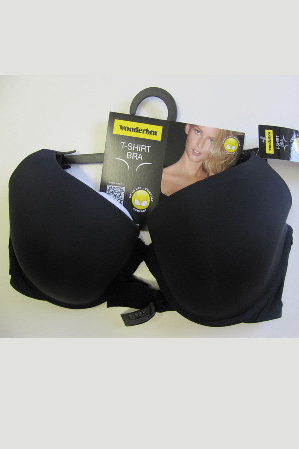 Формованный гладкий бюстгальтер push-up T-shirt black