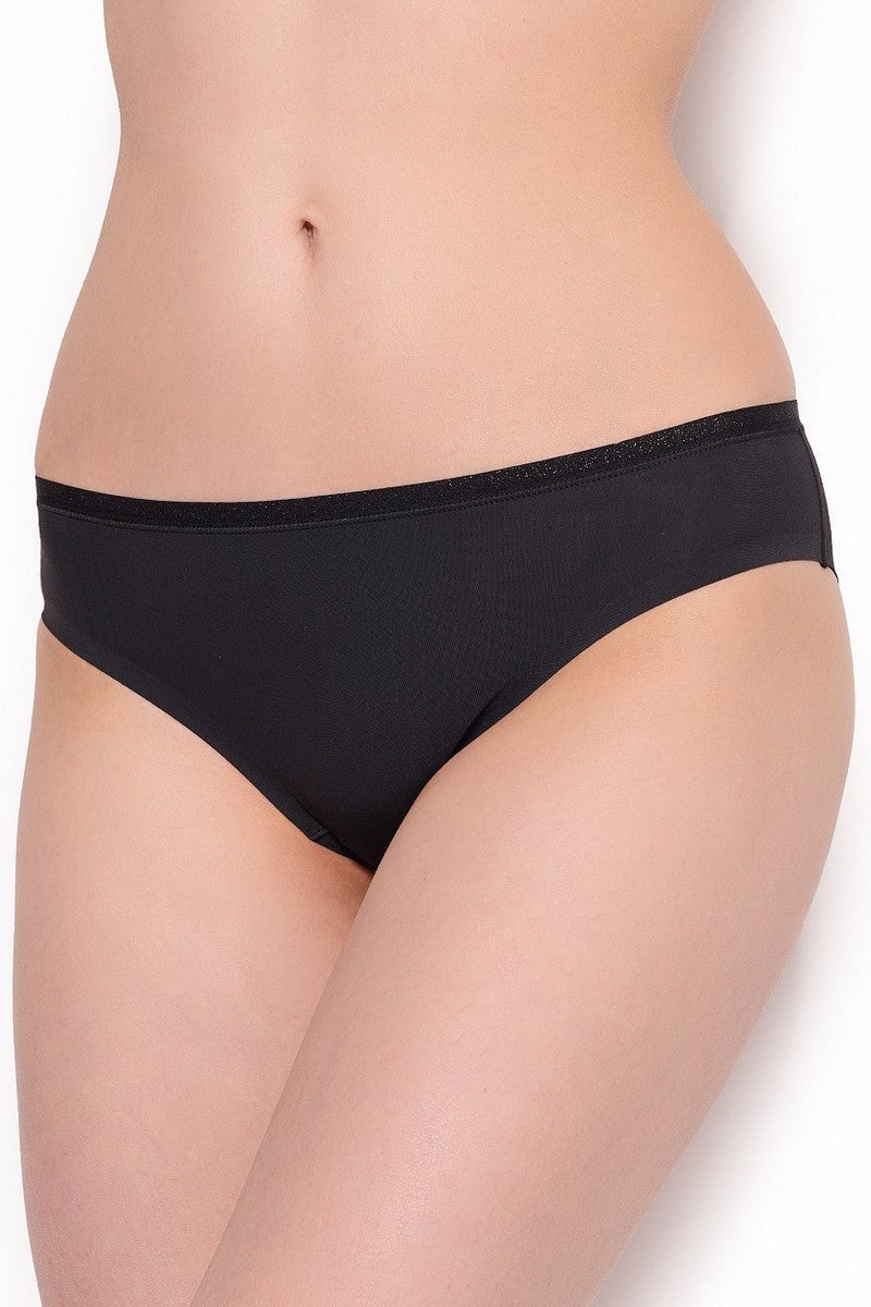 Трусики слип с бесшовными краями W01OZ black