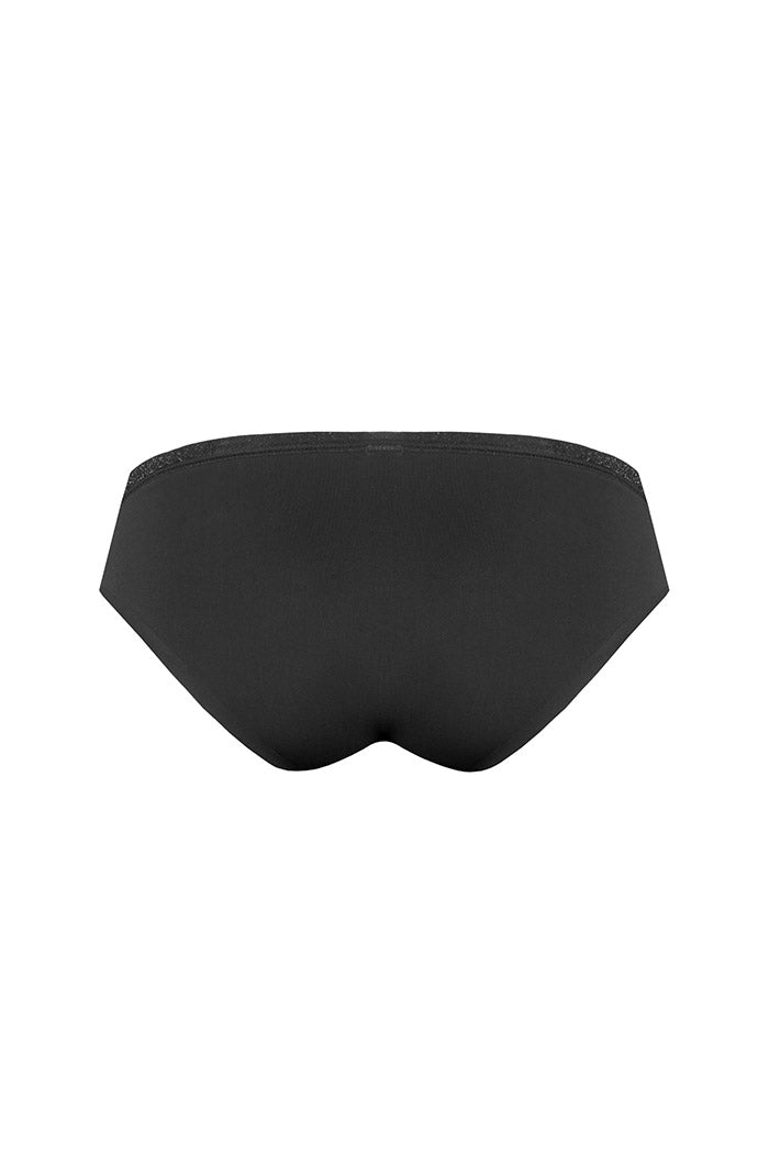 Трусики слип с бесшовными краями W01OZ black