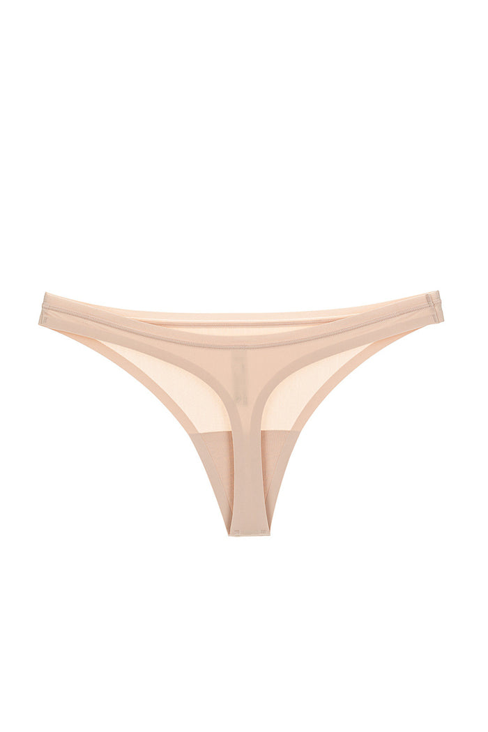 Трусики стринг с бесшовніми краями W01P2 nude