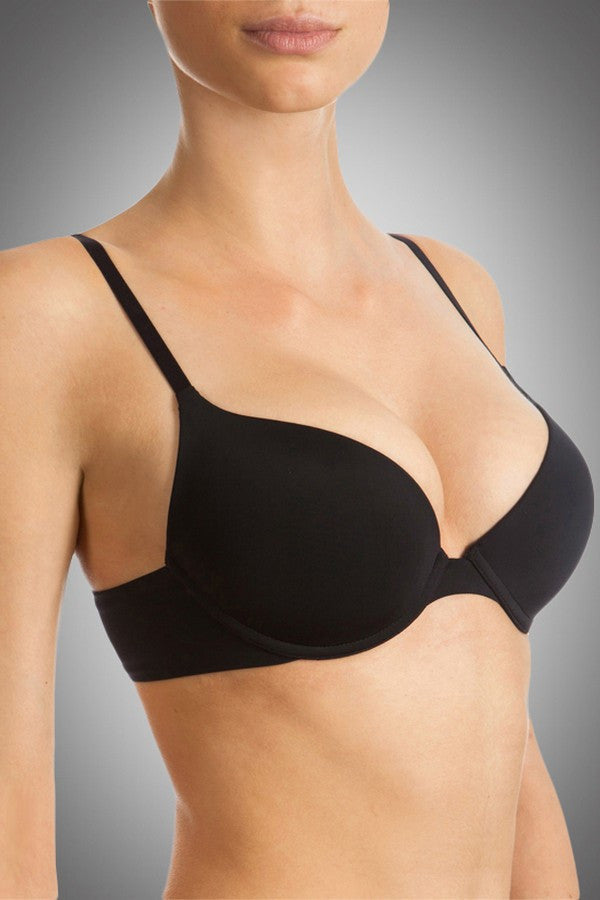 Формованный гладкий бюстгальтер push-up T-shirt black