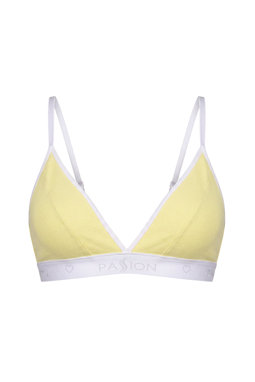 Спортивный бралет из хлопка PS007 yellow