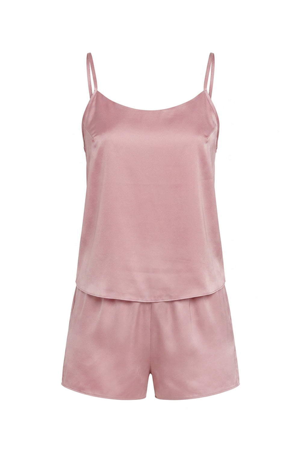 Атласная пижама с шортами 0166/72 dark rose