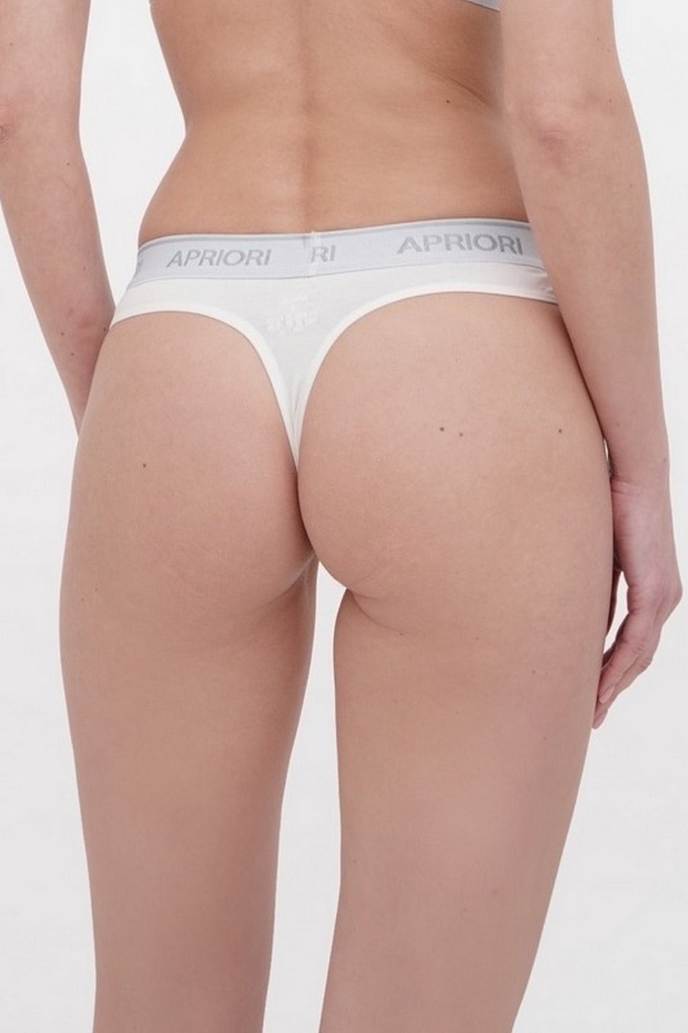 Бавовняні трусики стрінги AU-0102 Thongs champagne