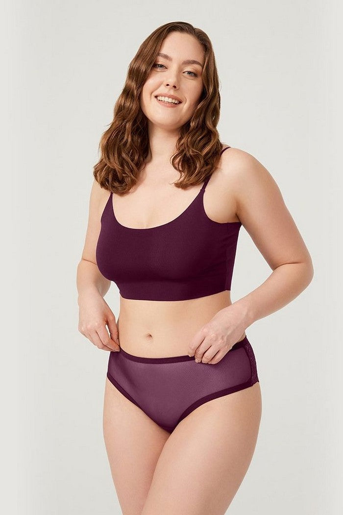 Бесшовный топ CH1752 plum