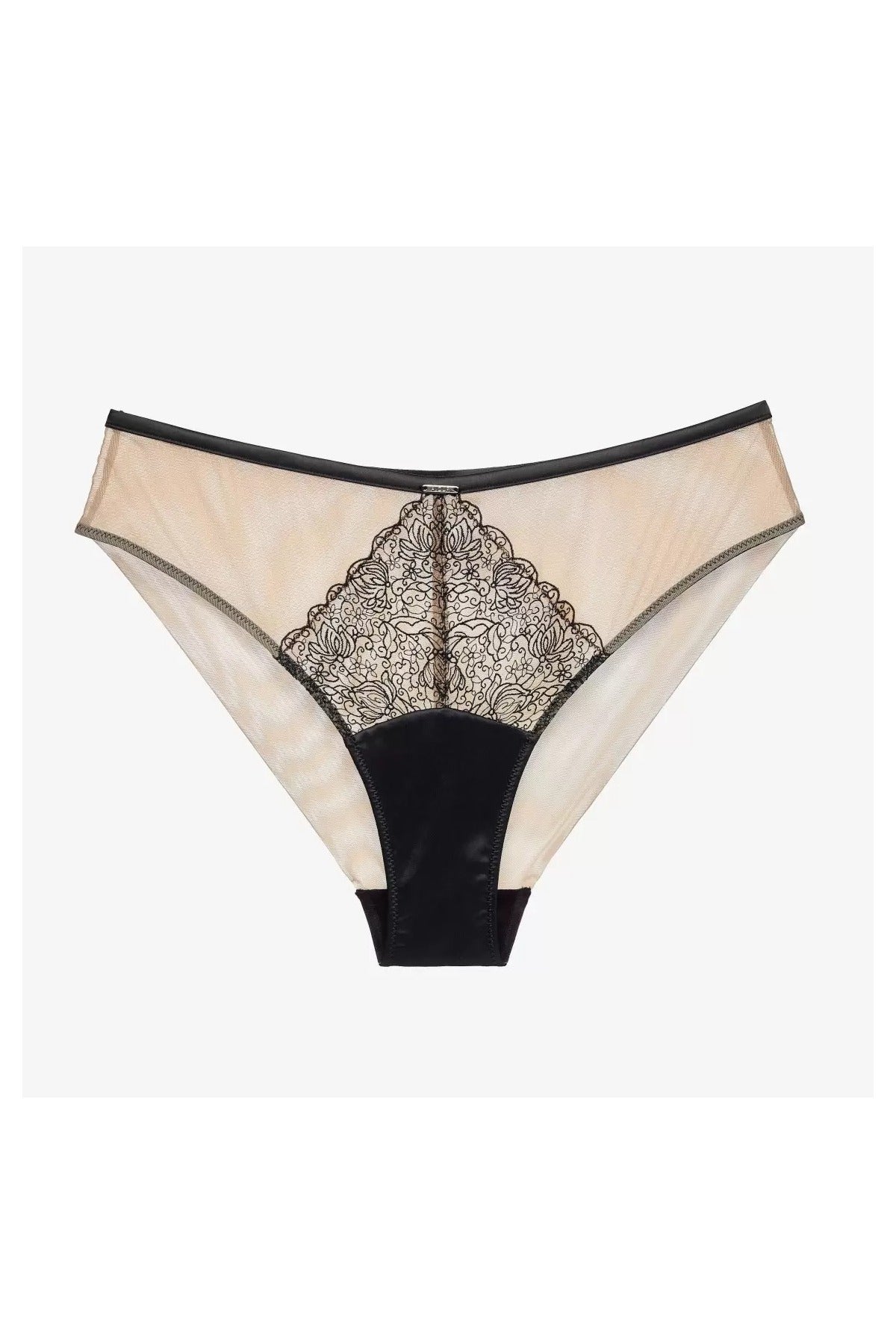 Трусики слип из микросетки Эфириал Т83 beige/black