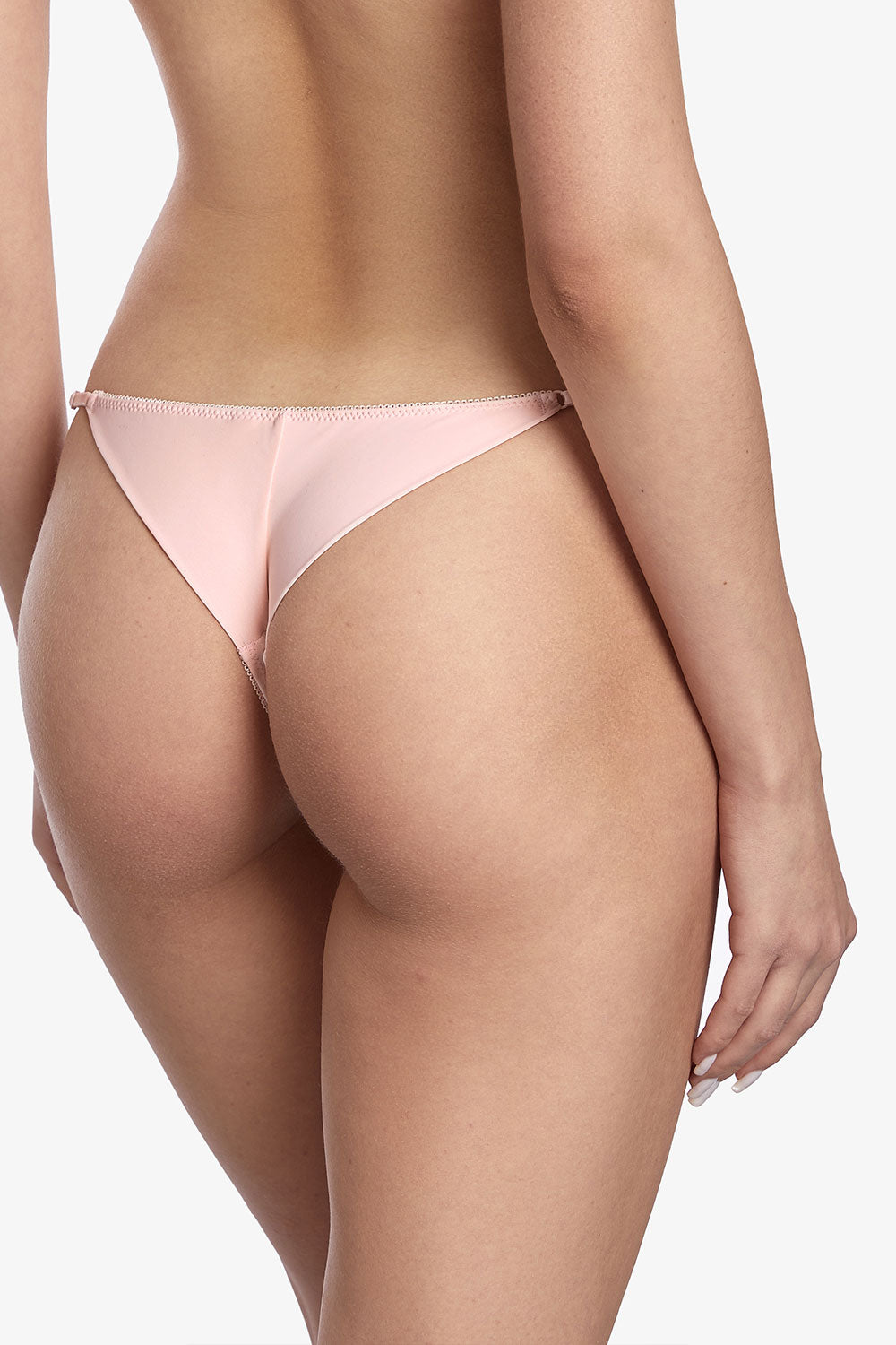 Трусики стринг с вышивкой Флёр С240 powder