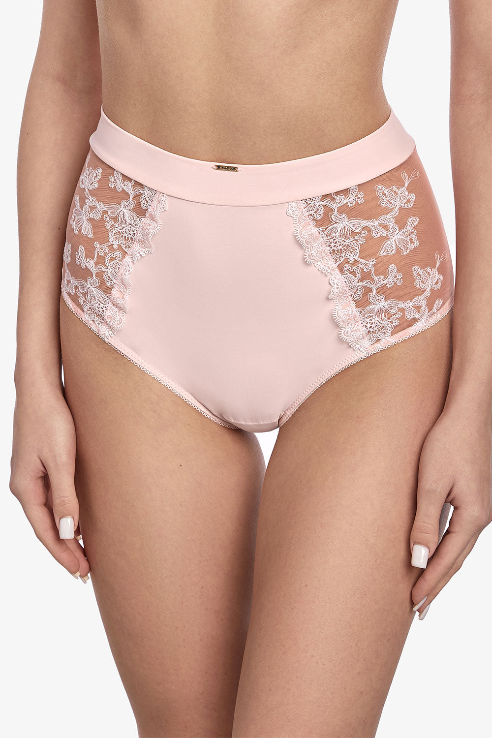 Высокие трусики слип Флёр Т7 powder