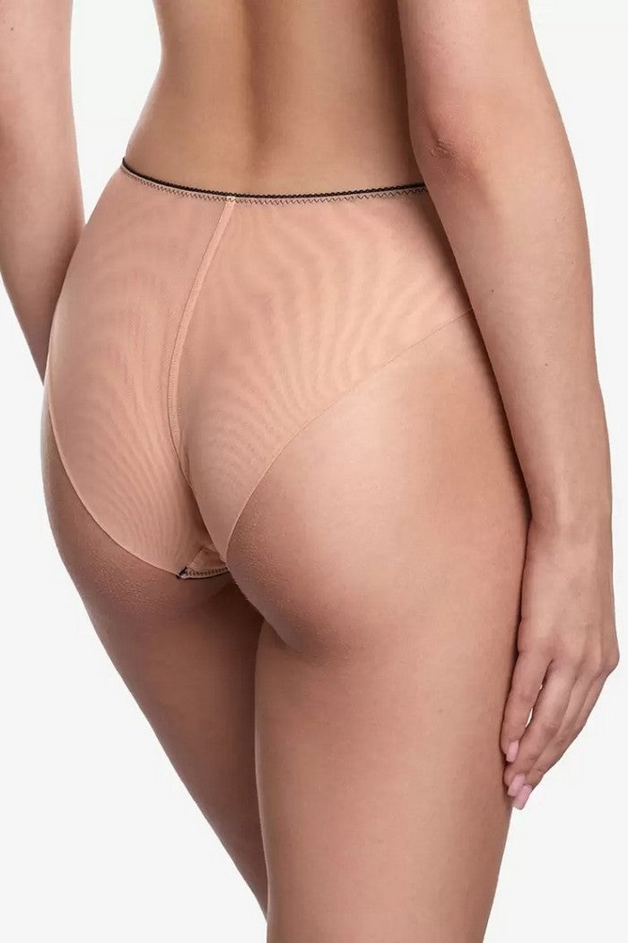 Трусики слип с вышивкой Финсбери Т88 beige/black