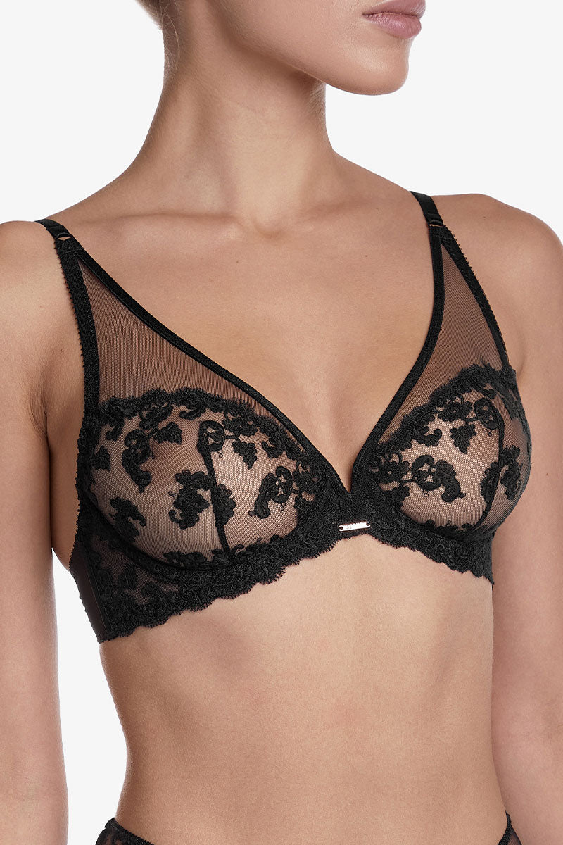 Бюстгальтер из микросетки Хитроу БМ10 black