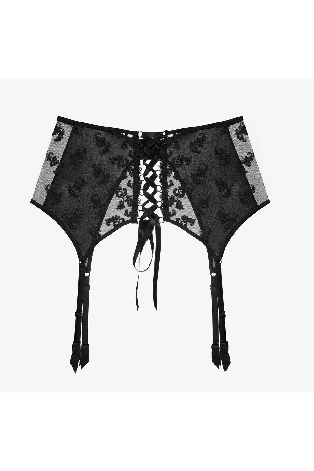 Пояс для чулок со шнуровкой Хитроу ПЧ1 black