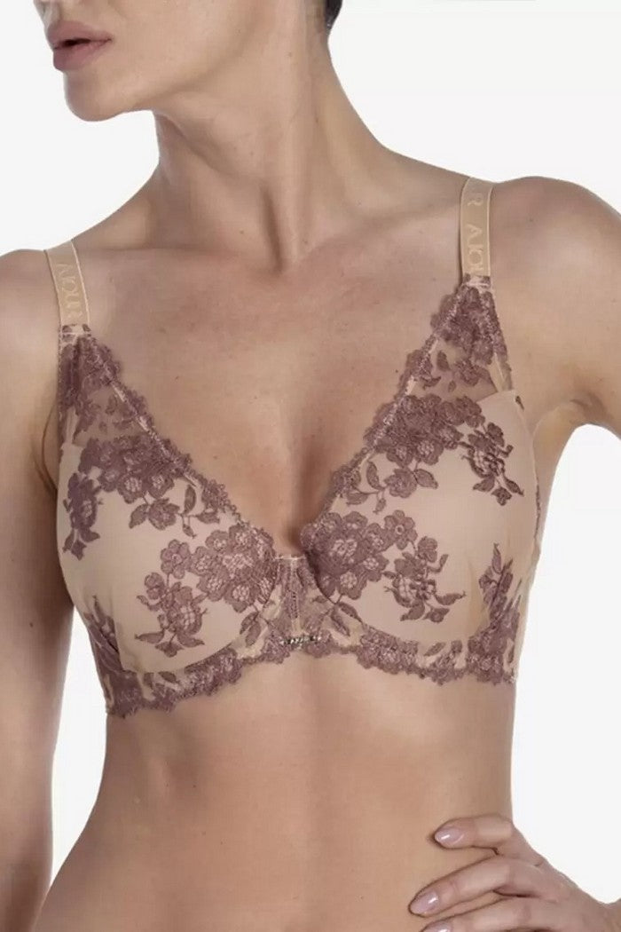 Бюстгальтер пуш-ап на кісточках Клафуті БП68 beige/rose
