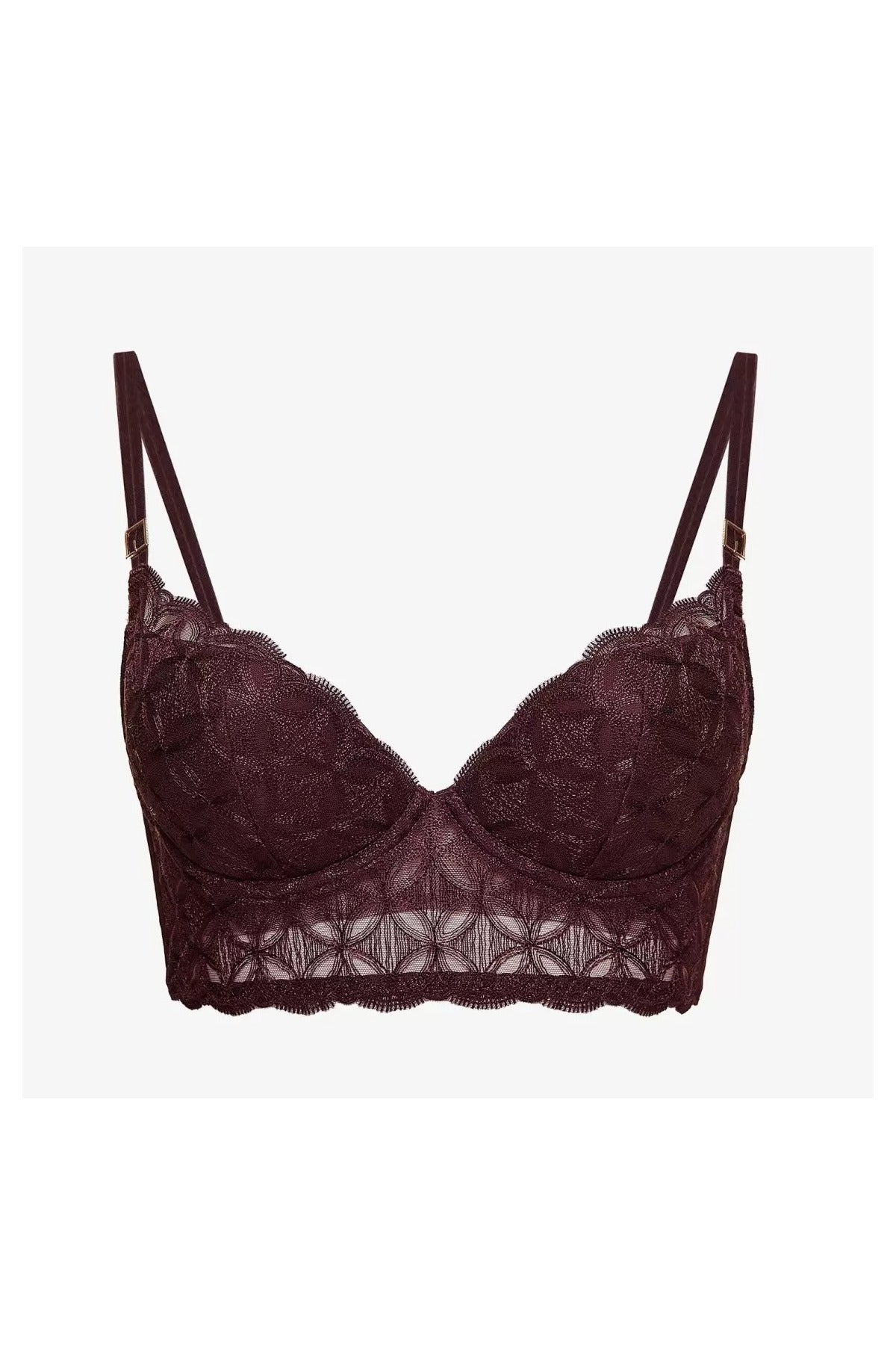 Бюстьє з поролоновими чашками Корето Б16 brown