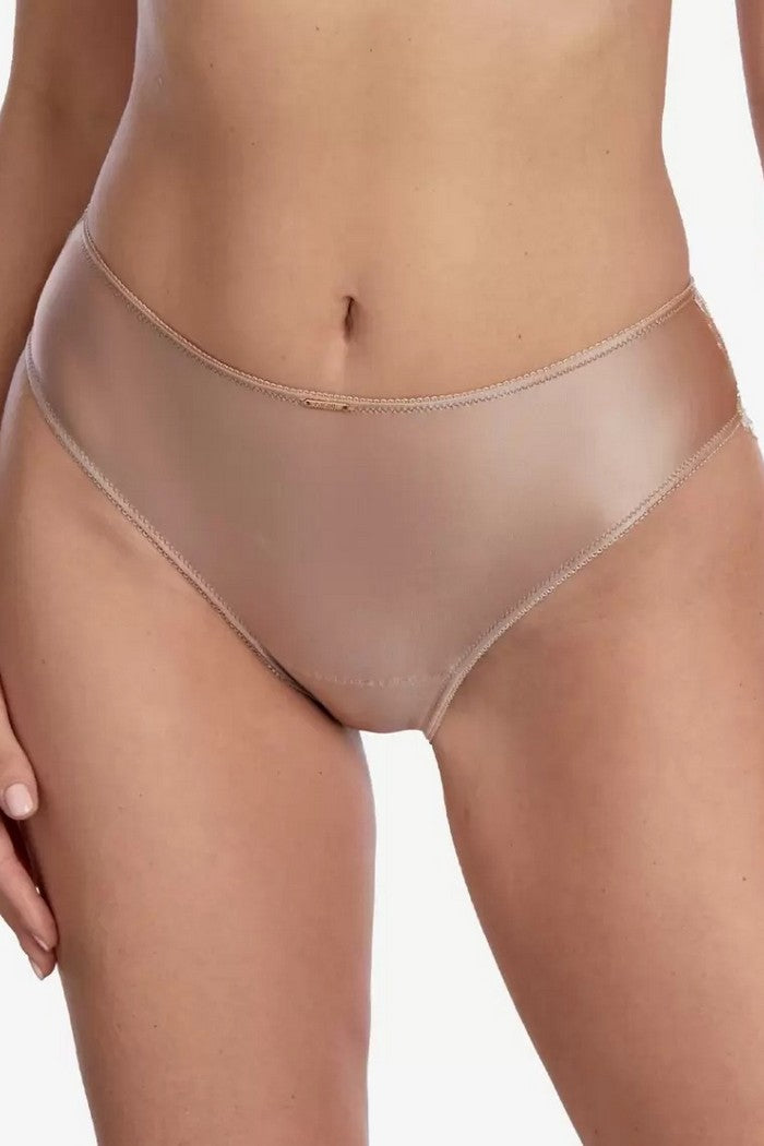 Трусики слип с кружевом Ла Фениче Т88 cappuccino