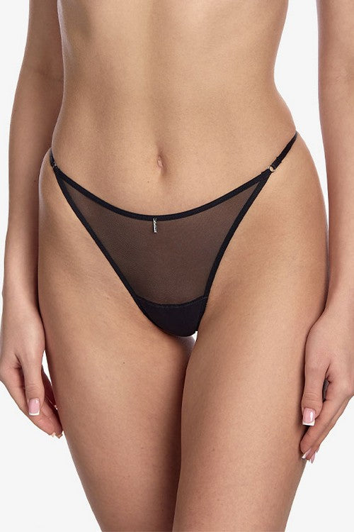 Стринги с тонкими боковинками Лав Эссенс С224 black