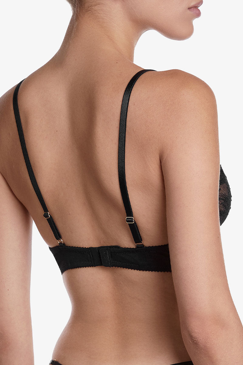 Мереживний бюстгальтер на кісточках Лестер БМ11 black