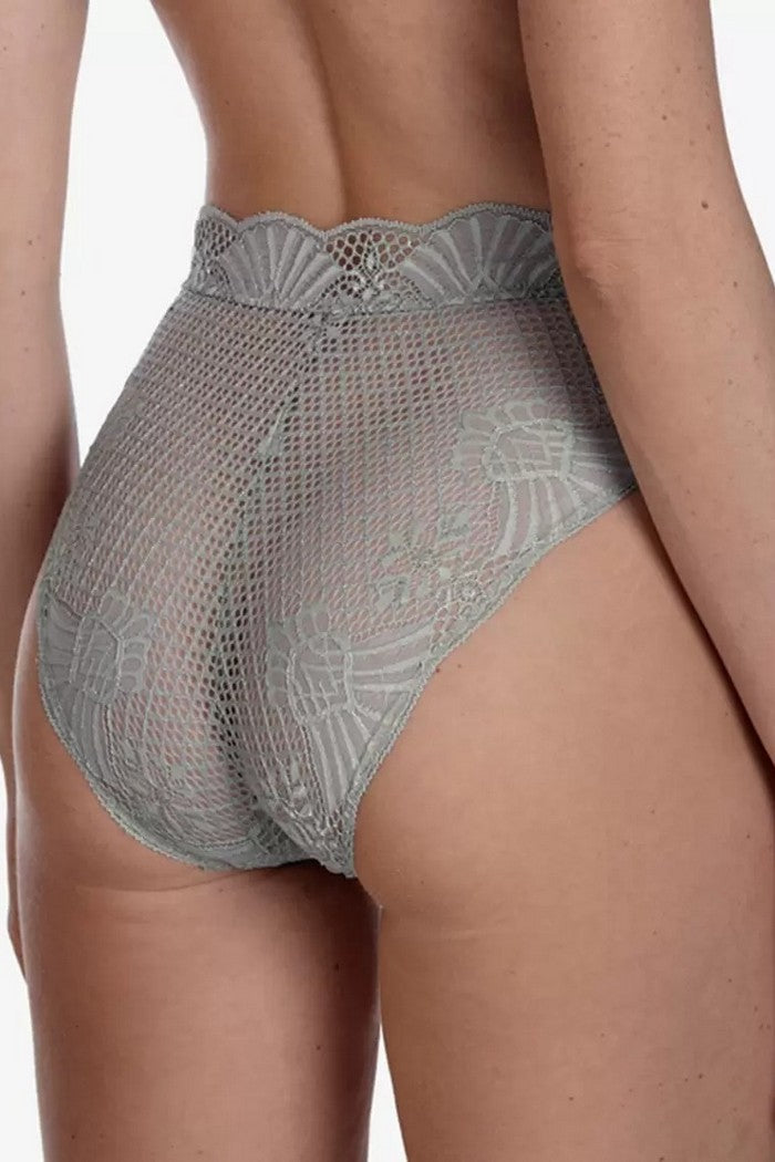 Высокие трусики слип Мадлен Т81 olive