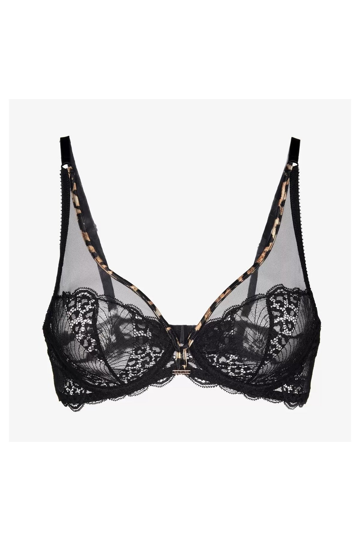 Бюстгальтер из микросетки Мираж БМ10 brown/black