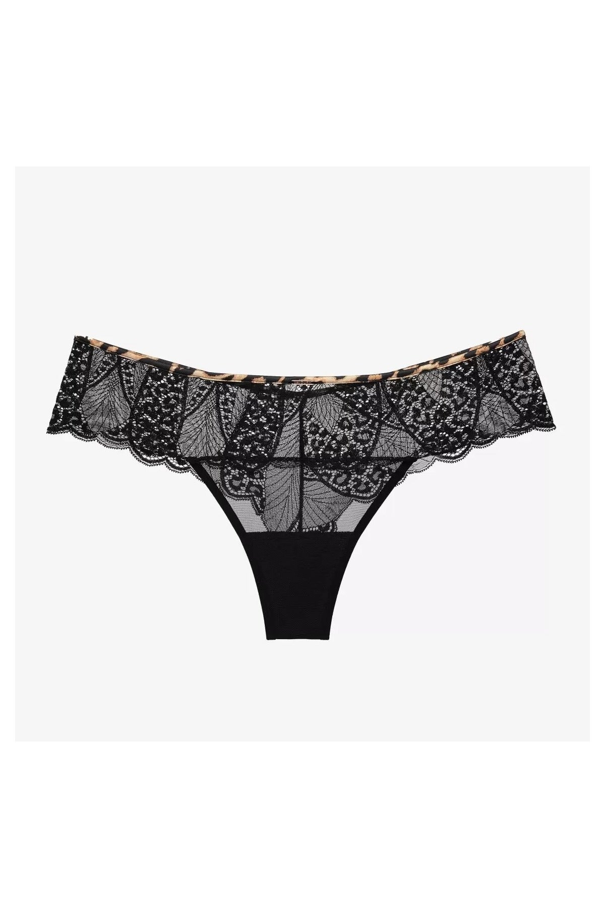 Трусики бразиліїна з мережива Міраж С171 brown/black