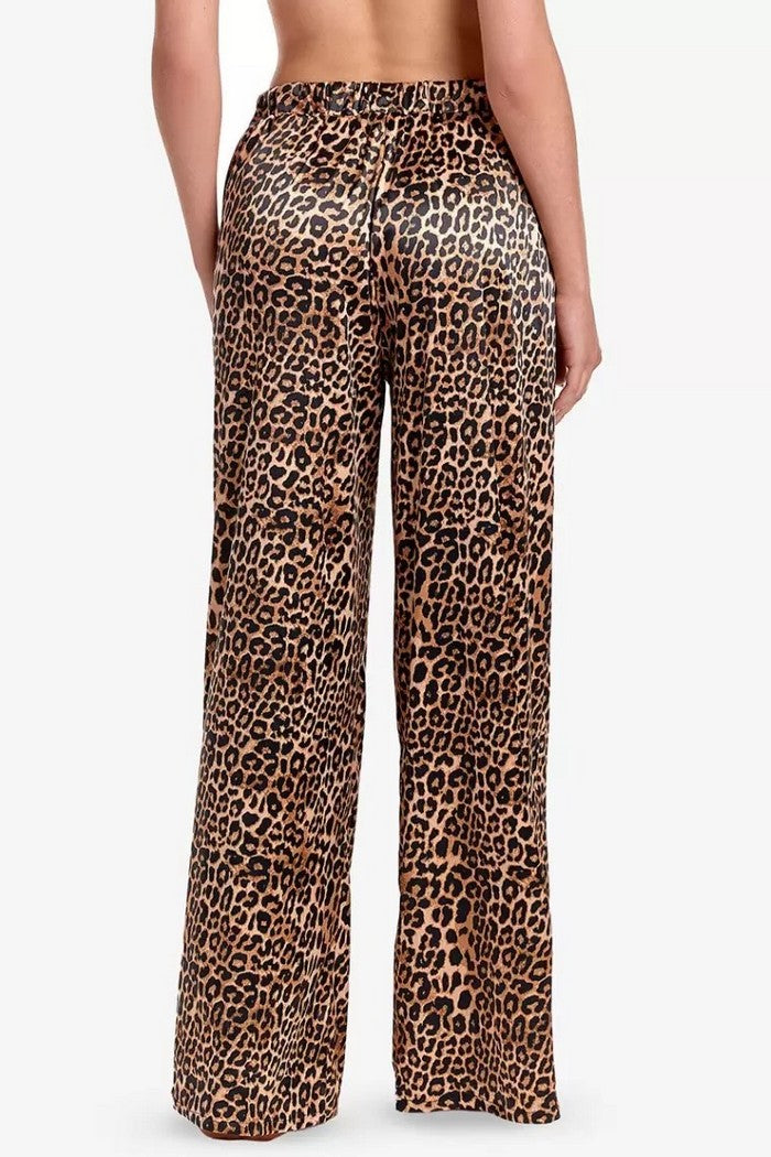 Піжамні штани з принтом Міраж ШЖ5 brown/black