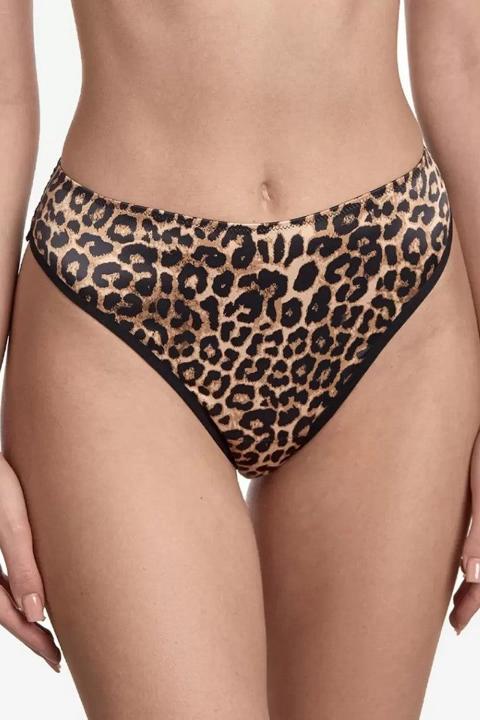 Трусики слип с принтом Мираж Т8 brown/black