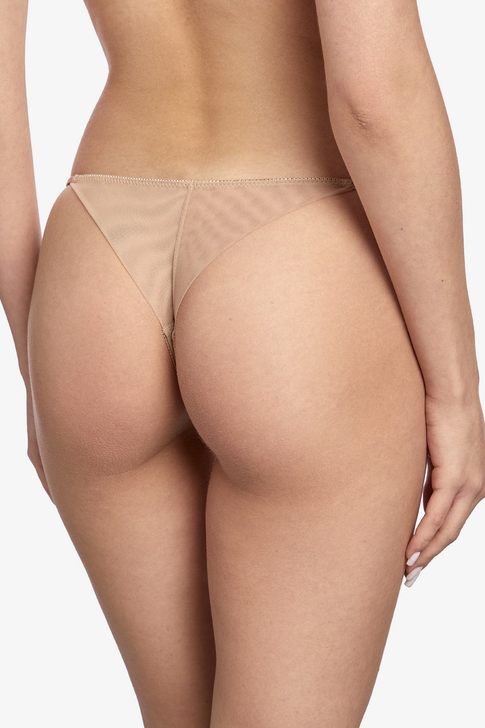 Трусики стринг из микросетки Мунлайт С240 cappuccino