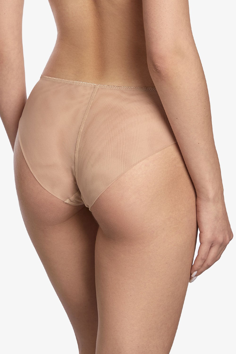 Трусики сліп із мікросітки Мунлайт Т179 cappuccino