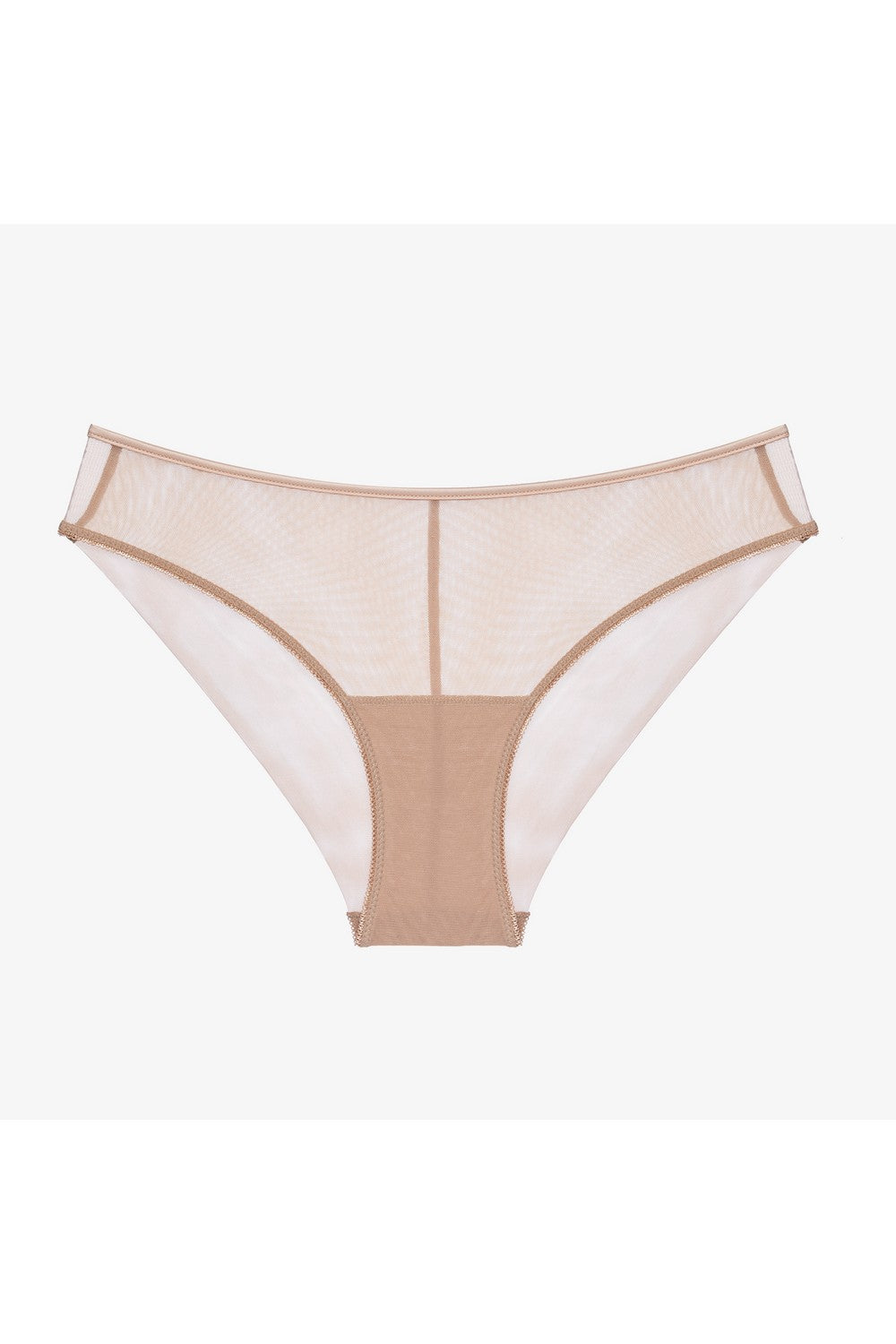 Трусики сліп із мікросітки Мунлайт Т88 cappuccino